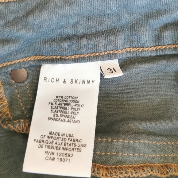 RICH & Skinny Stretch Faded Jeans 31 - Picture 4 of 7